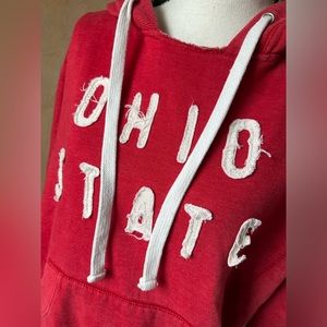 Pennant ladies Ohio state red hoodie